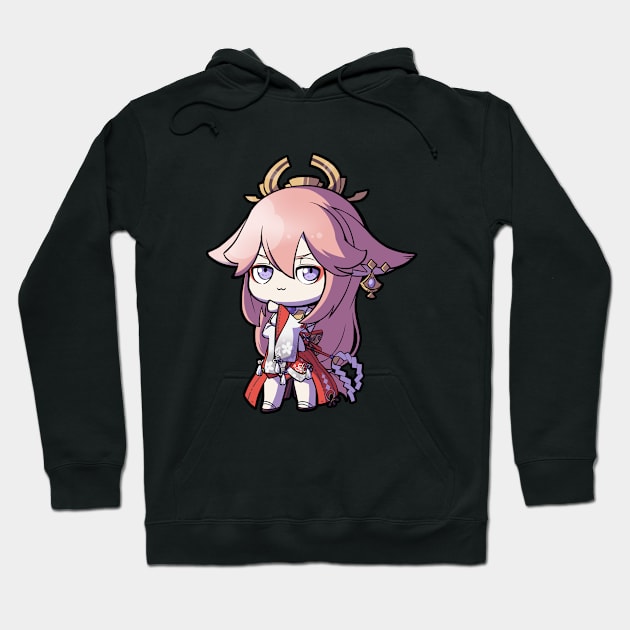 Chibi Yae - Genshin Impact Hoodie by MangaXai